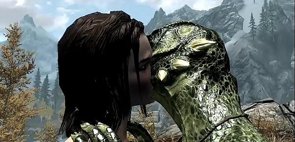  Argonian gets laid with Lydia Part 1